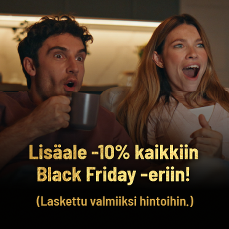 lisäale -10% kaikkiin black friday eriin!