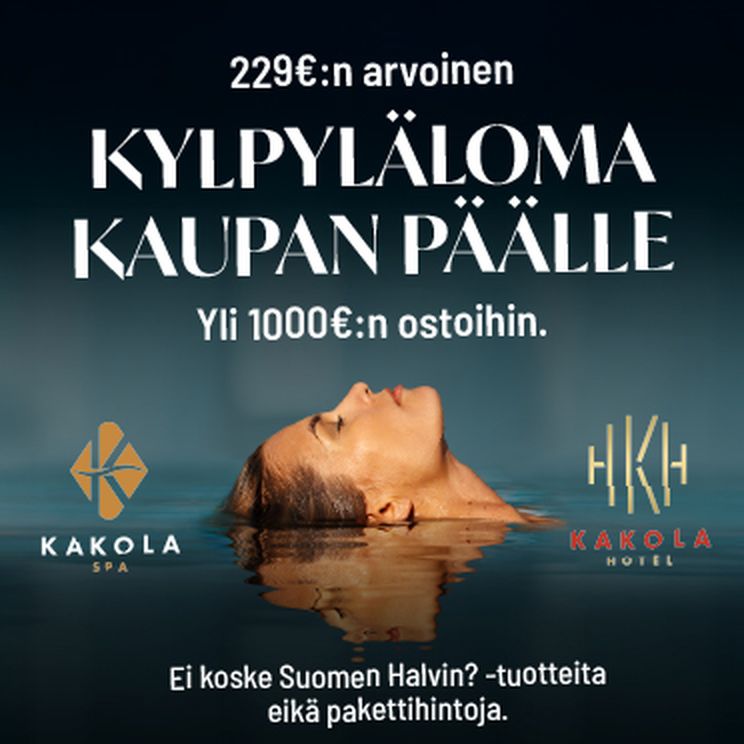 kylpyläloma kaupan päälle