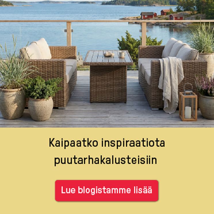 Kaipaatko inspiraatiota puutarhakalusteisiin?