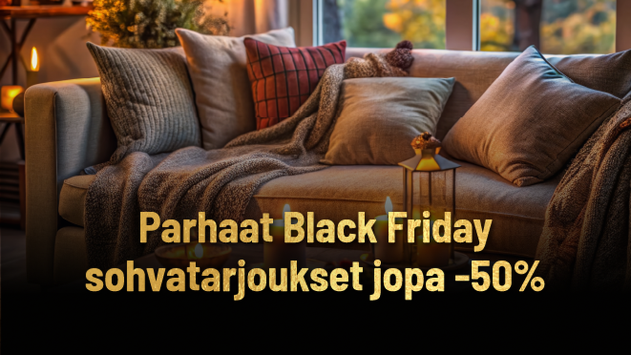 parhaat black friday sohvatarjoukset