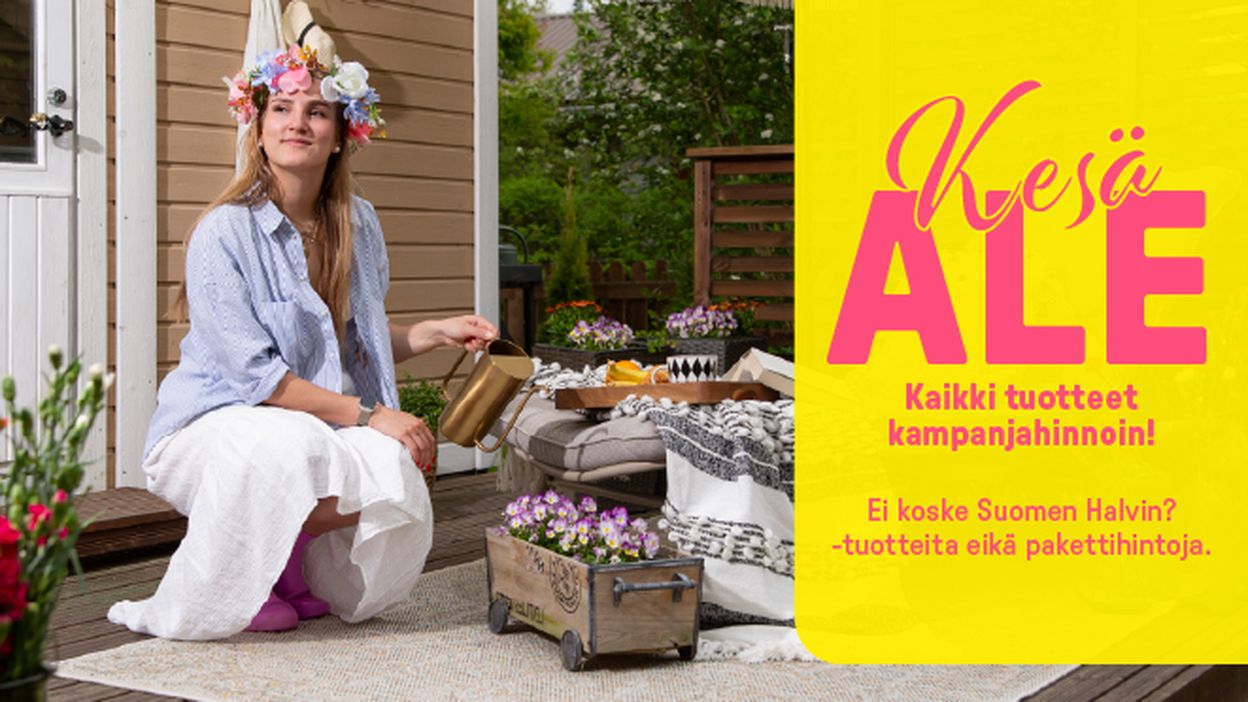 Kesäale kaikki tuotteet kampanjahinnoin!