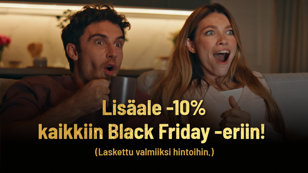 lisäale -10% kaikkiin black friday eriin!