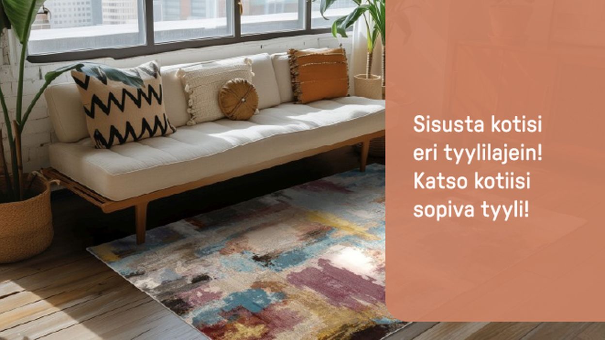 sisusta kotisi eri tyylilajein