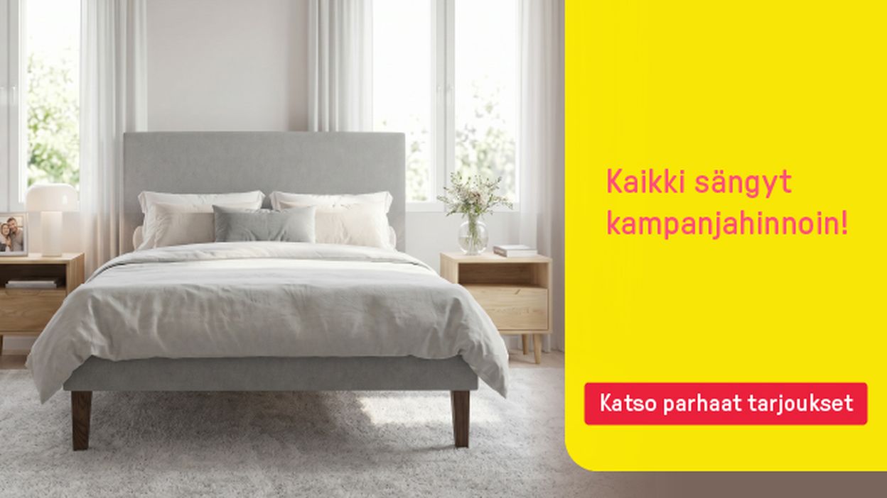 kaikki sängyt kampanjahinnoin
