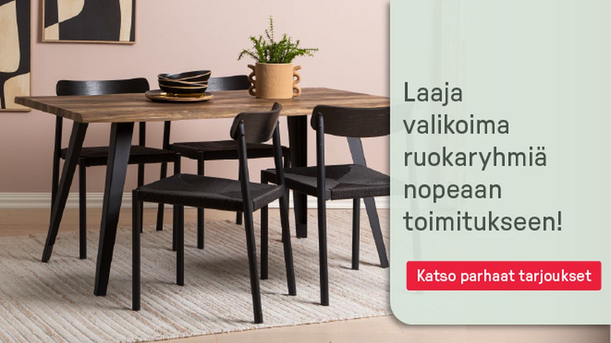 laaja valikoima ruokaryhmiä nopeaan toimitukseen!