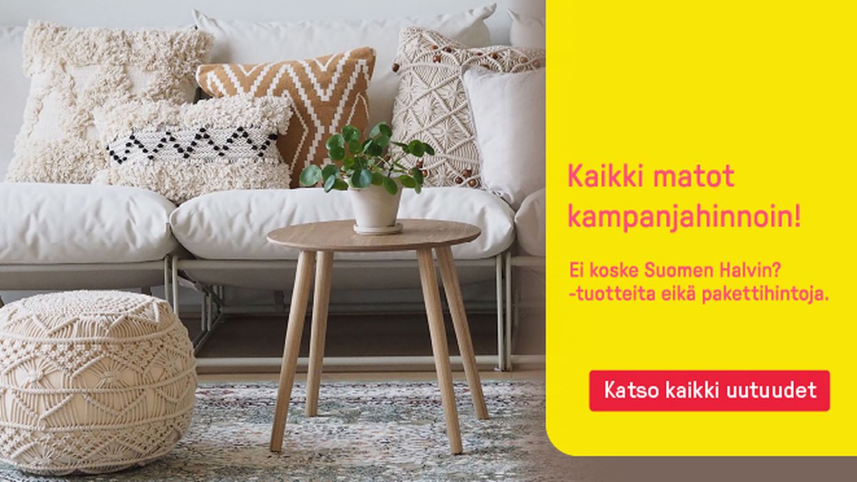 kaikki matot kampanjahinnoin