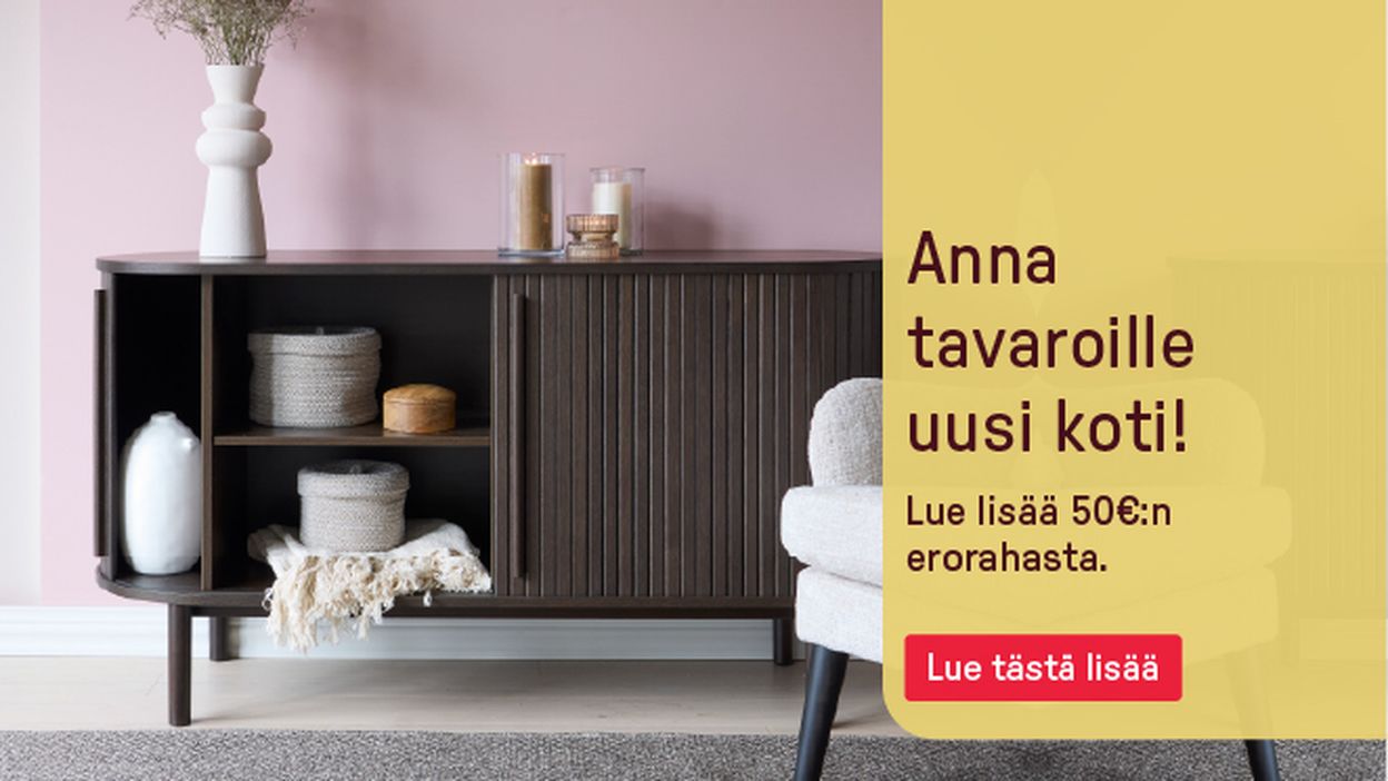 Anna tavaroille uusi koti