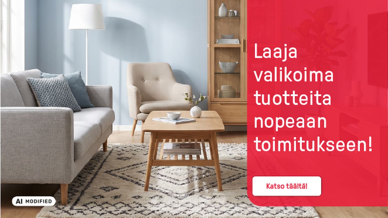 Laaja valikoima tuotteita nopeaan toimitukseen