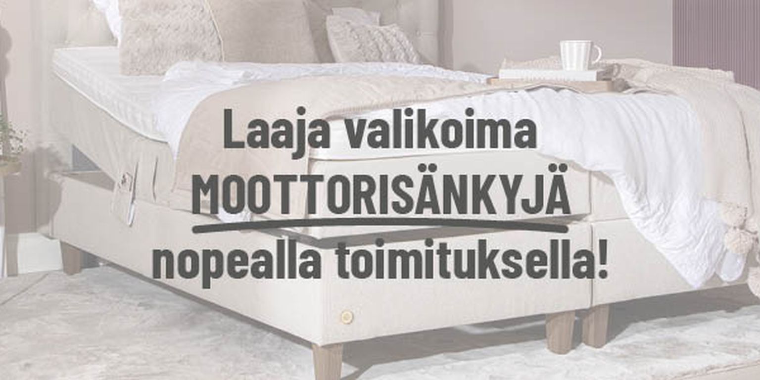 Laaja valikoima moottorisänkyjä nopealla toimituksella