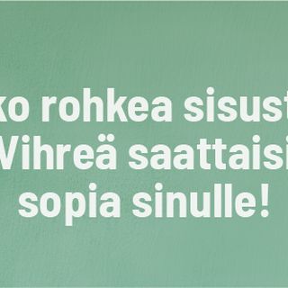 Sisusta kotisi rohkeasti vihreällä!