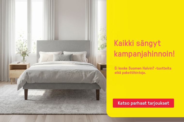 kaikki sängyt kampanjahinnoin