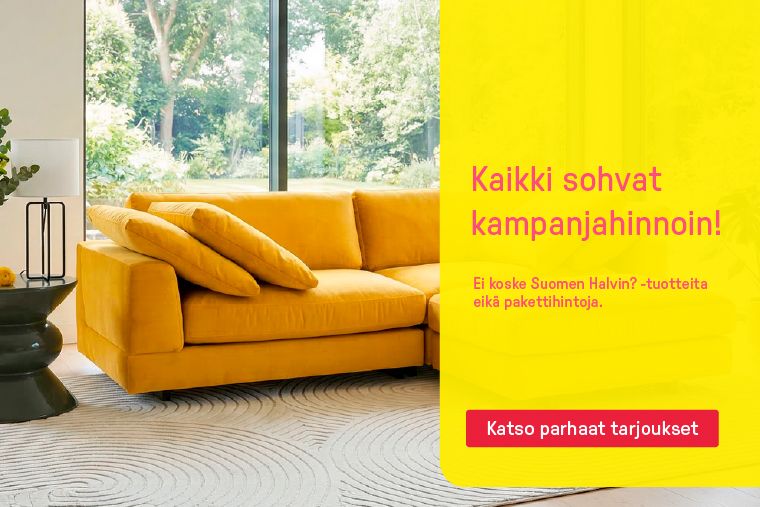 kaikki sohvat kampanjahinnoin