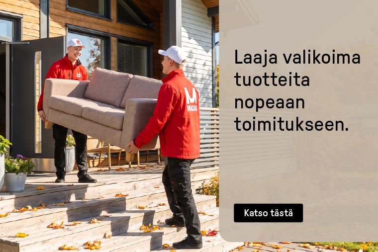 Laaja valikoima tuotteita nopeaan toimitukseen