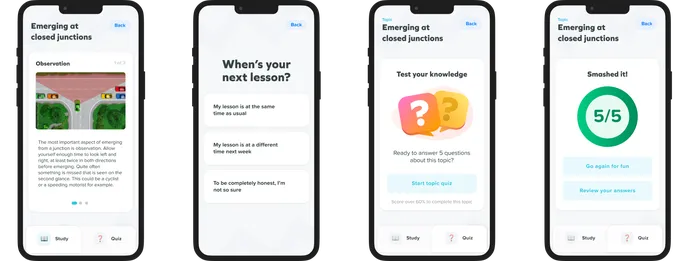 Design of the mobile app MVP built for the insurance company 