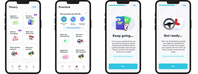 Design created for the mobile app MVP built with React Native