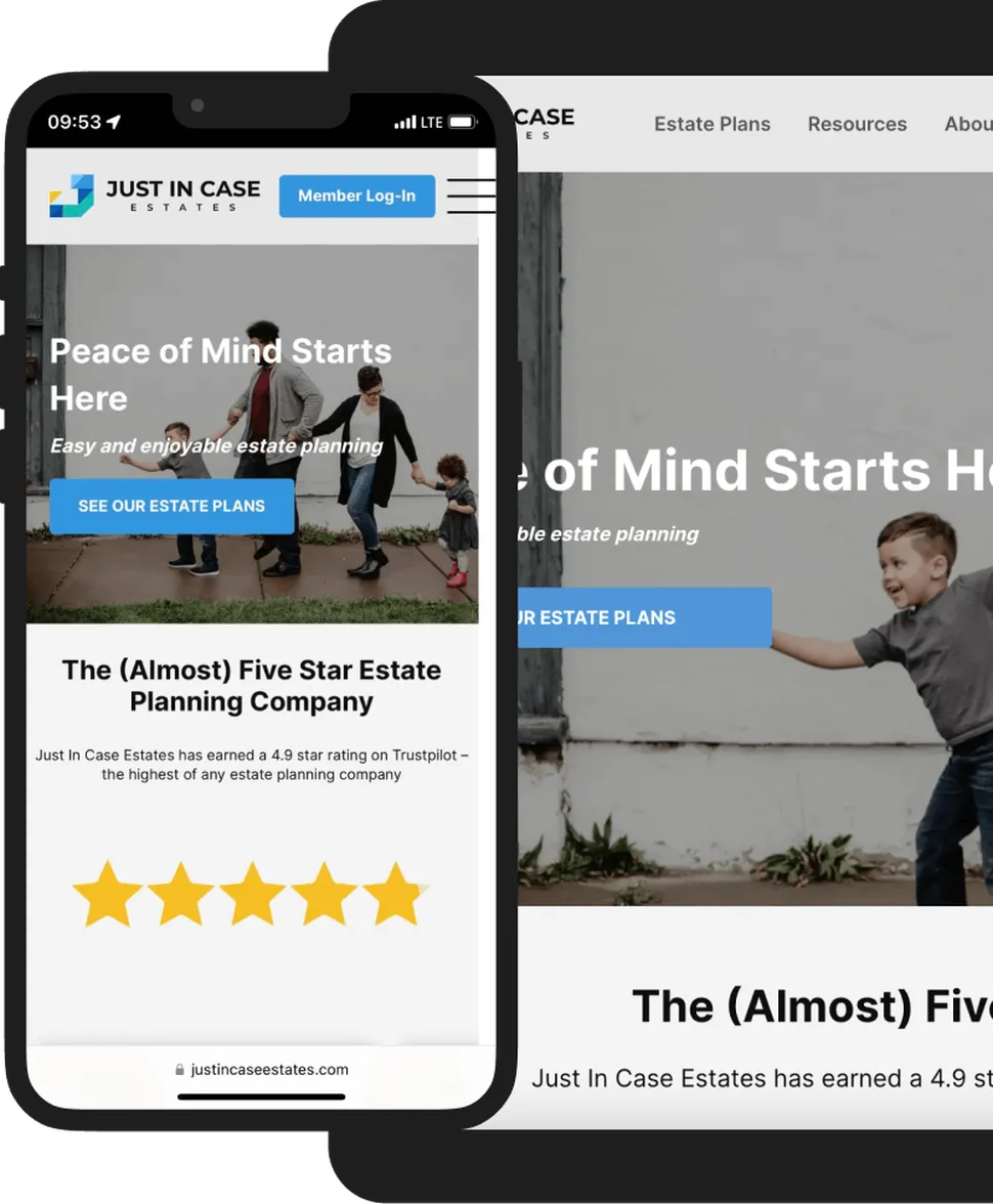 MVP Development for Just in Case Estates by Pagepro 