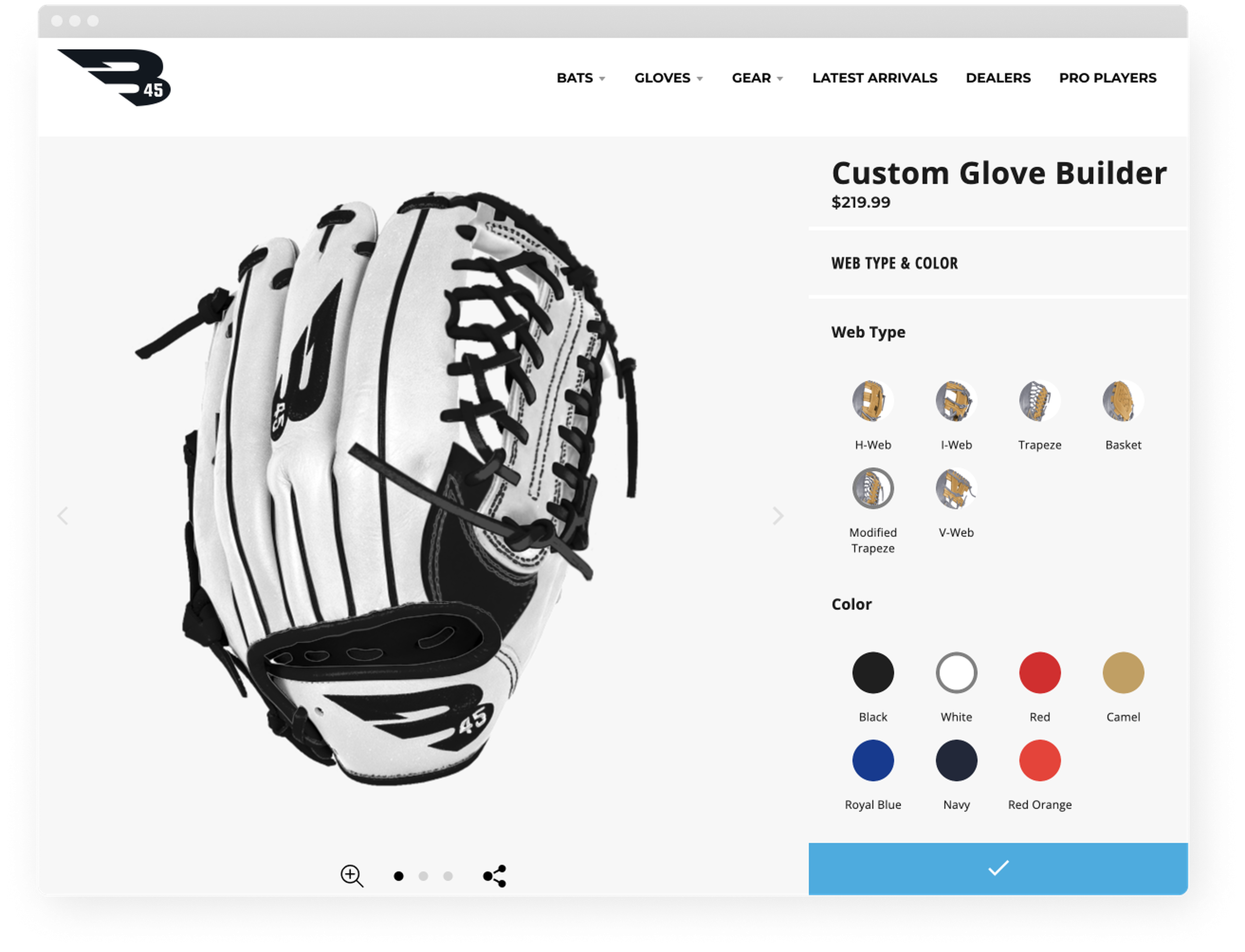 Custom baseball glove deals builder