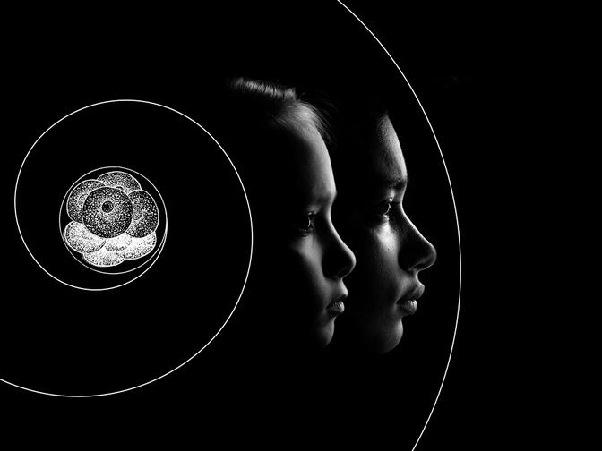 Eine Illustration die das Thema Altern und Wissenschaft behandelt.