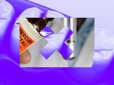 Eine Collage die das Aus für Quecksilber in der Zahnmedizin zeigt.