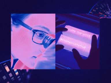 Eine Collage von verschiedenen Elementen aus einem wissenschaftlichen Kontext.