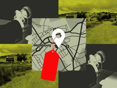 Eine Collage die sich um Grundstückdeals in Mattersburg dreht.