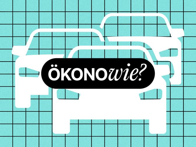 Eine Illustration mit 3 Autos.