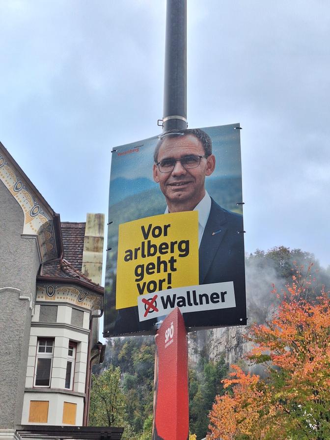 Wahlplakat von ÖVP-Spitzenkandidat Markus Wallner