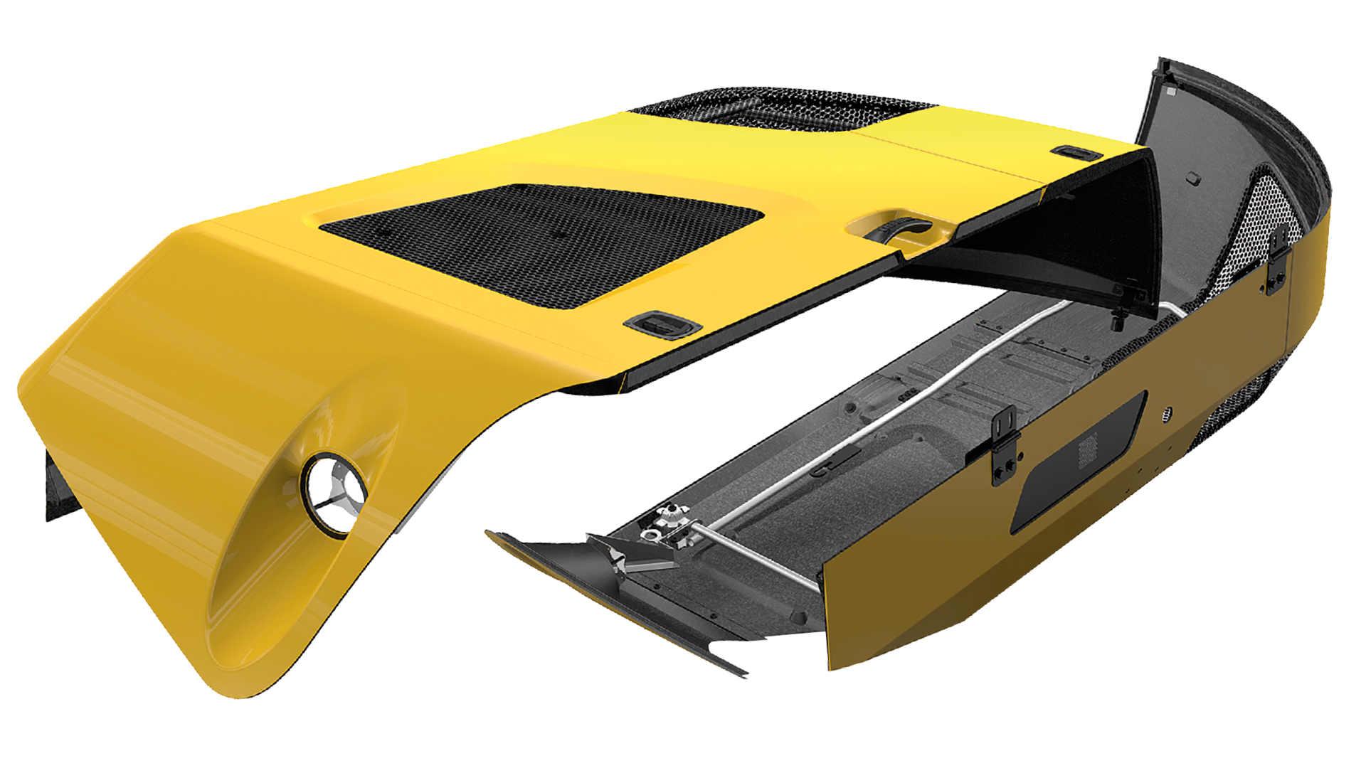 Liebherr Success Story Bagger Motorhaube