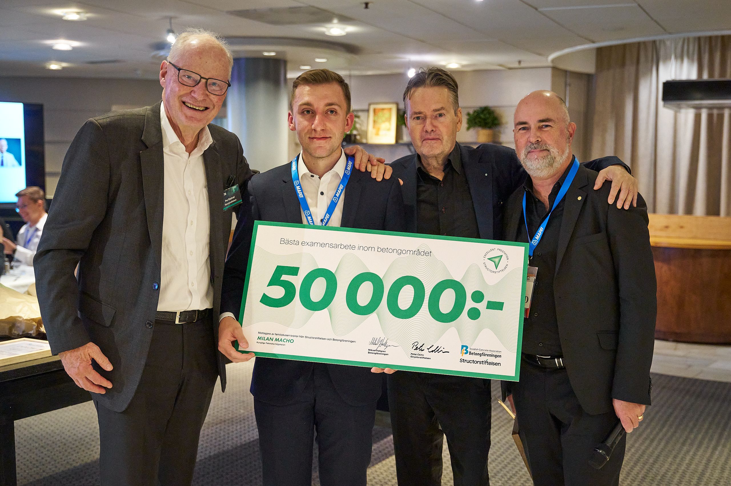Pristagare bästa examensarbete inom betongområdet 2025