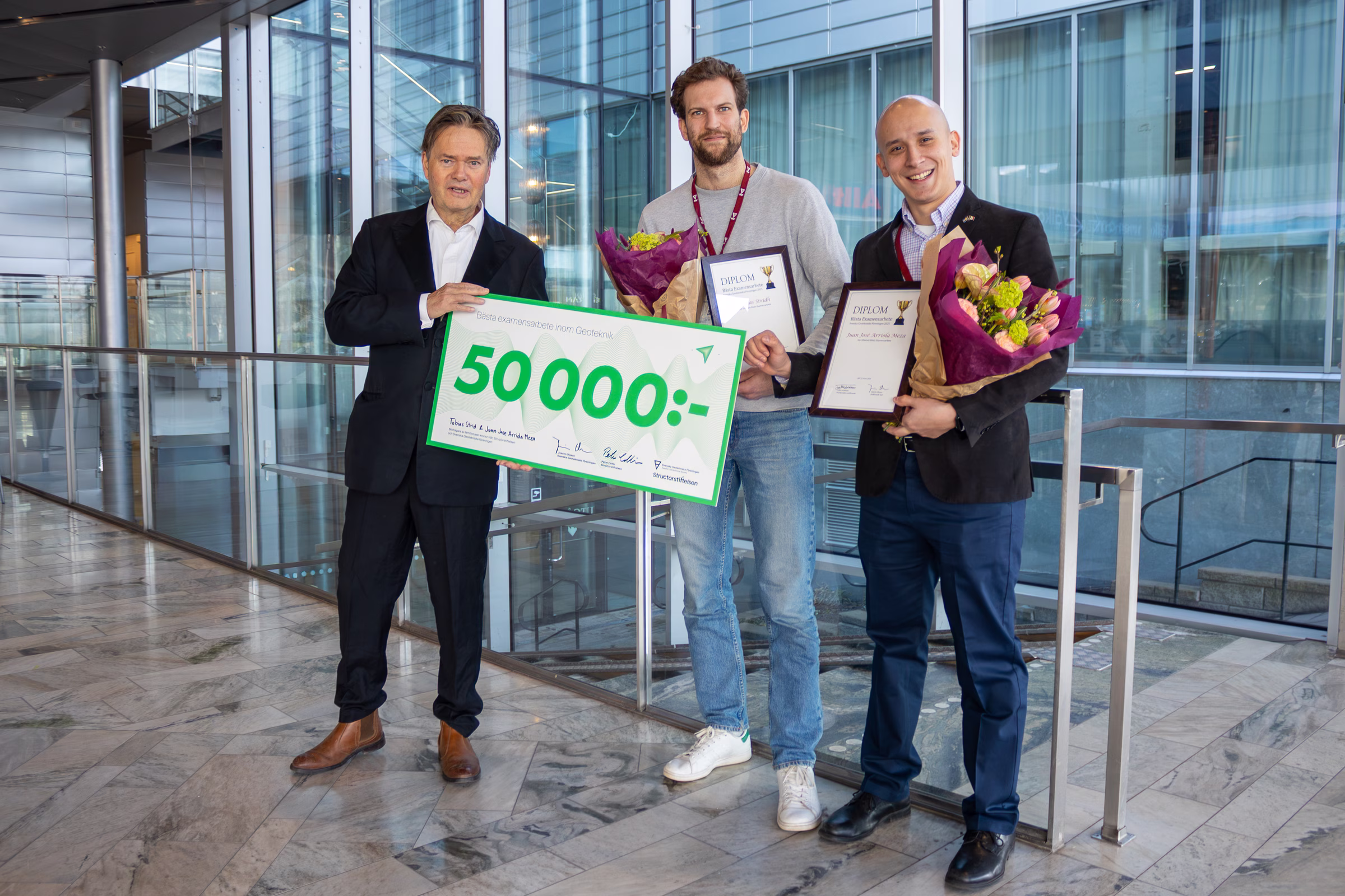 Vinnare bästa examensarbete geoteknik 2026