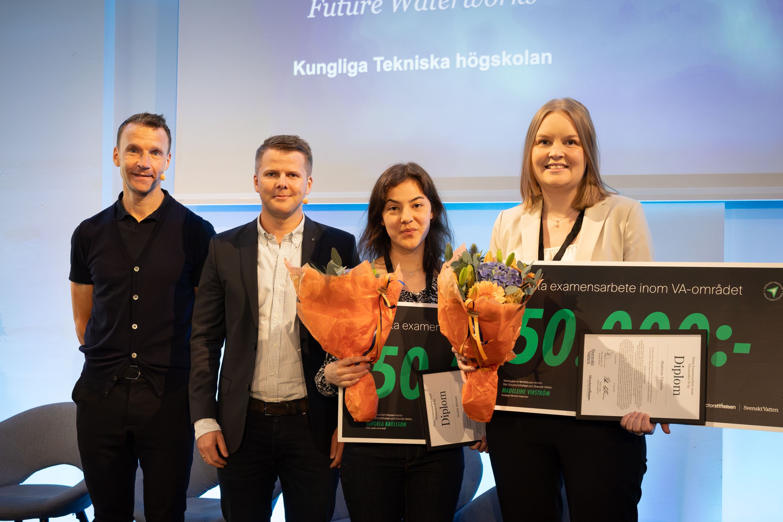Pristagare bästa examensarbete VA-området 2023