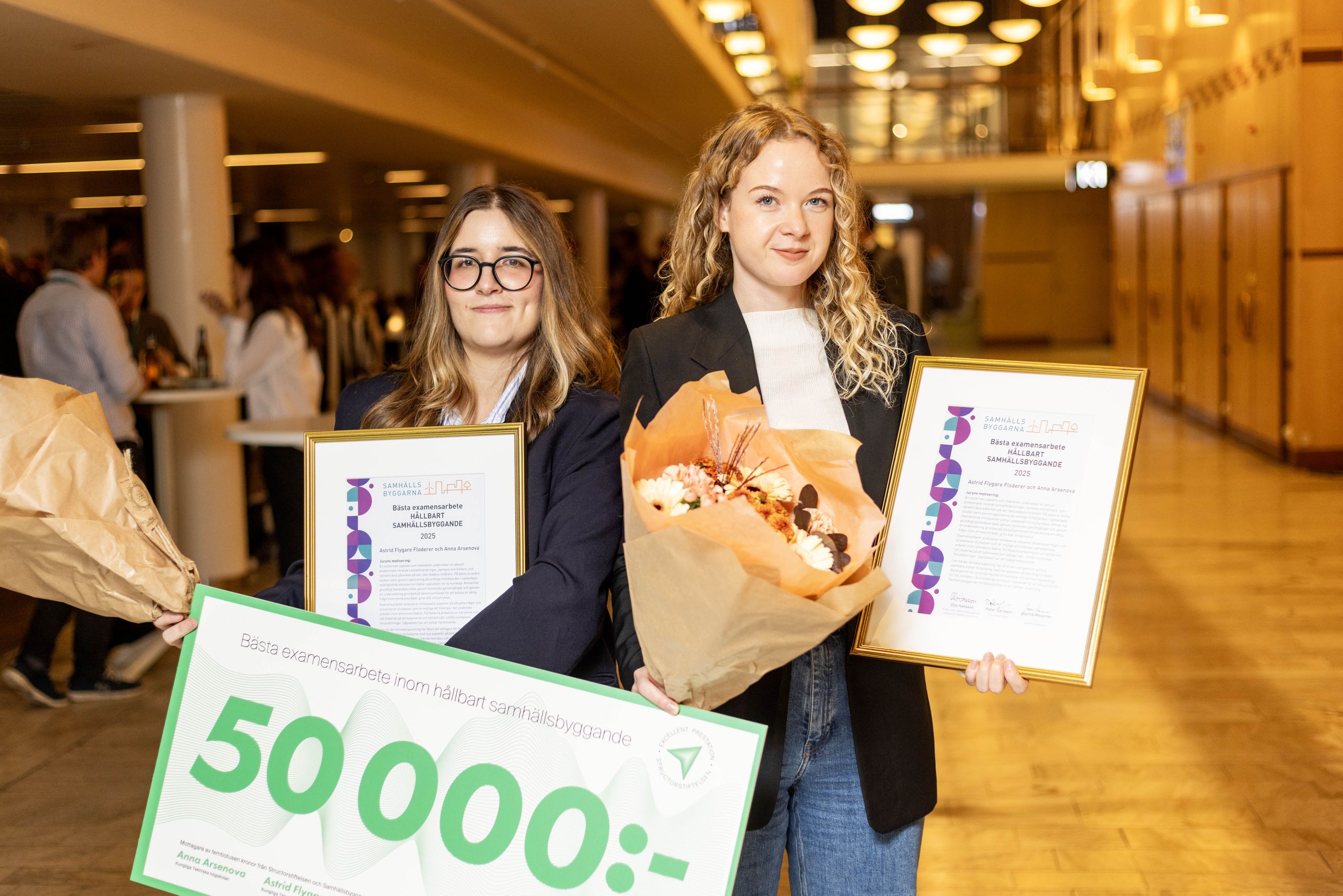 Pristagare bästa examensarbete inom hållbart samhällsbyggande 2025
