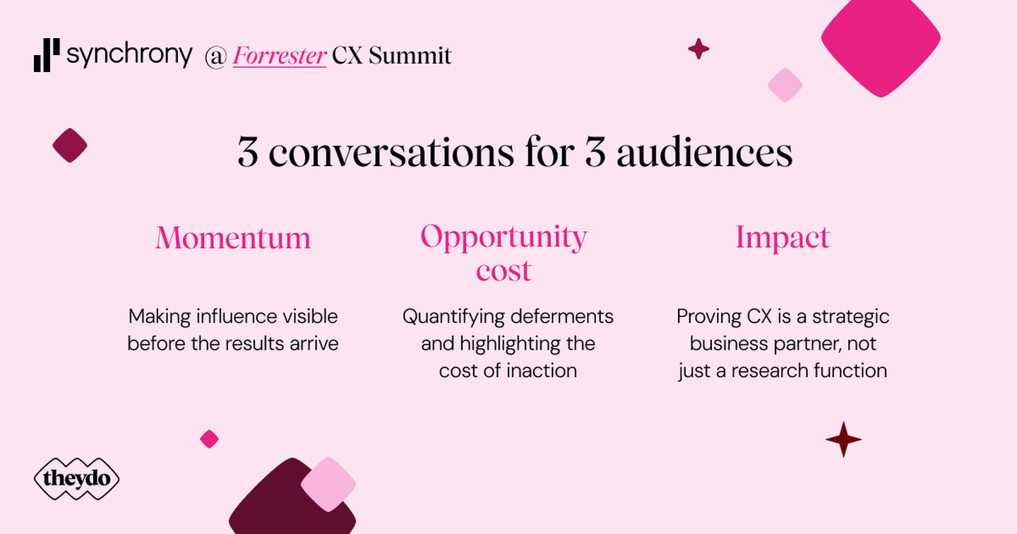 3 conversations for 3 audiences