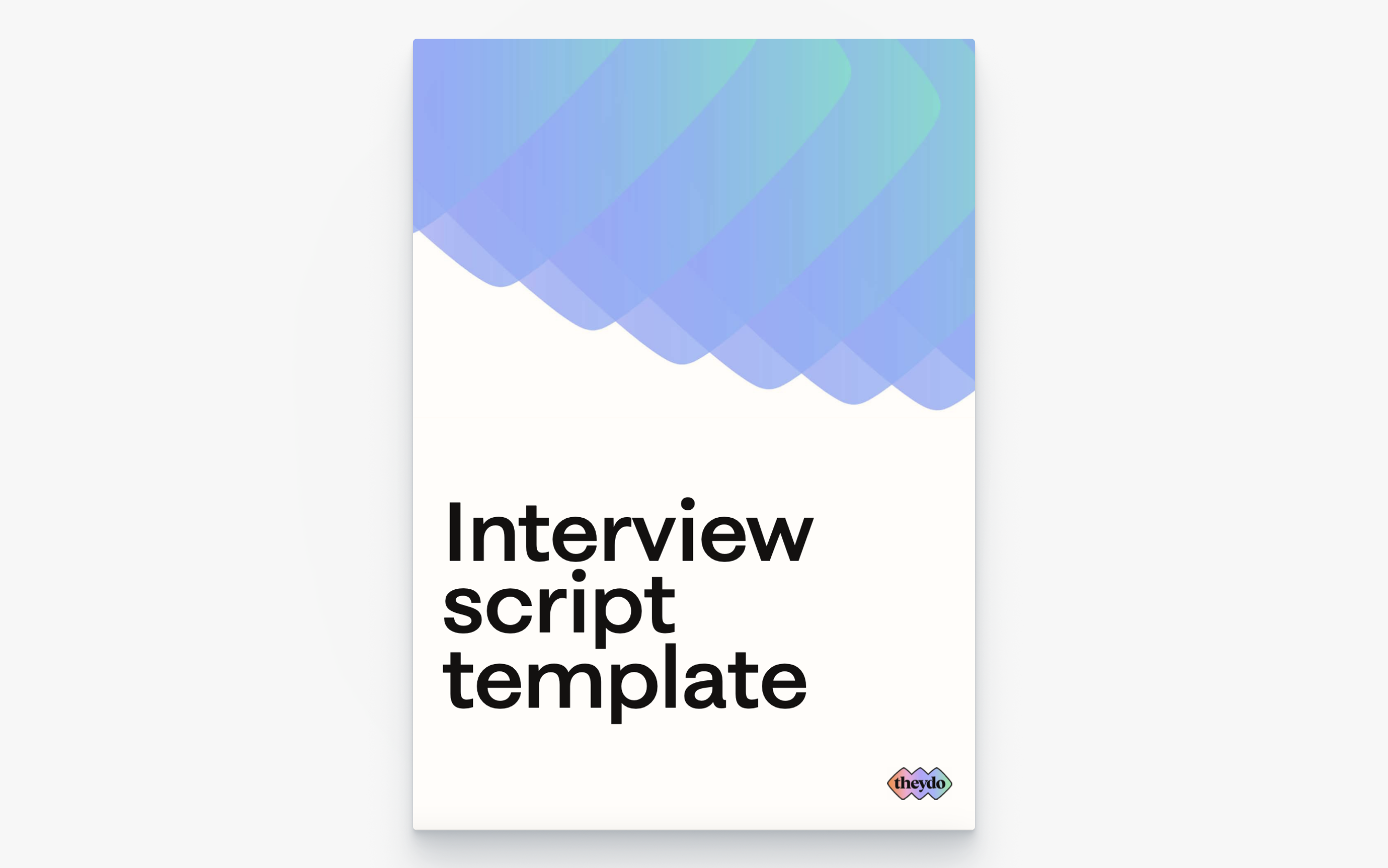Interview script template