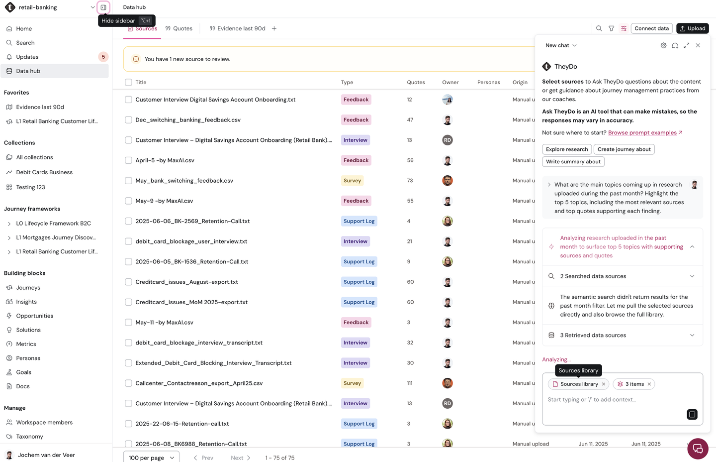 TheyDo Agent: Data hub
