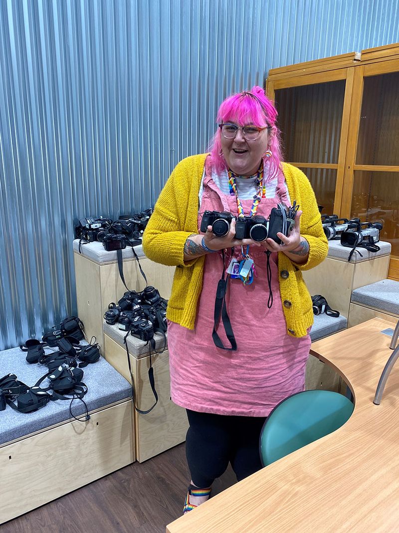 Recycling redundant cameras and equipment Leeds Arts University