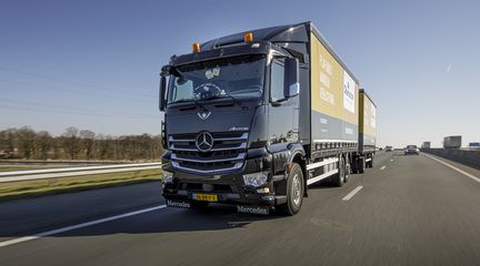 Logistiek vrachtwagen