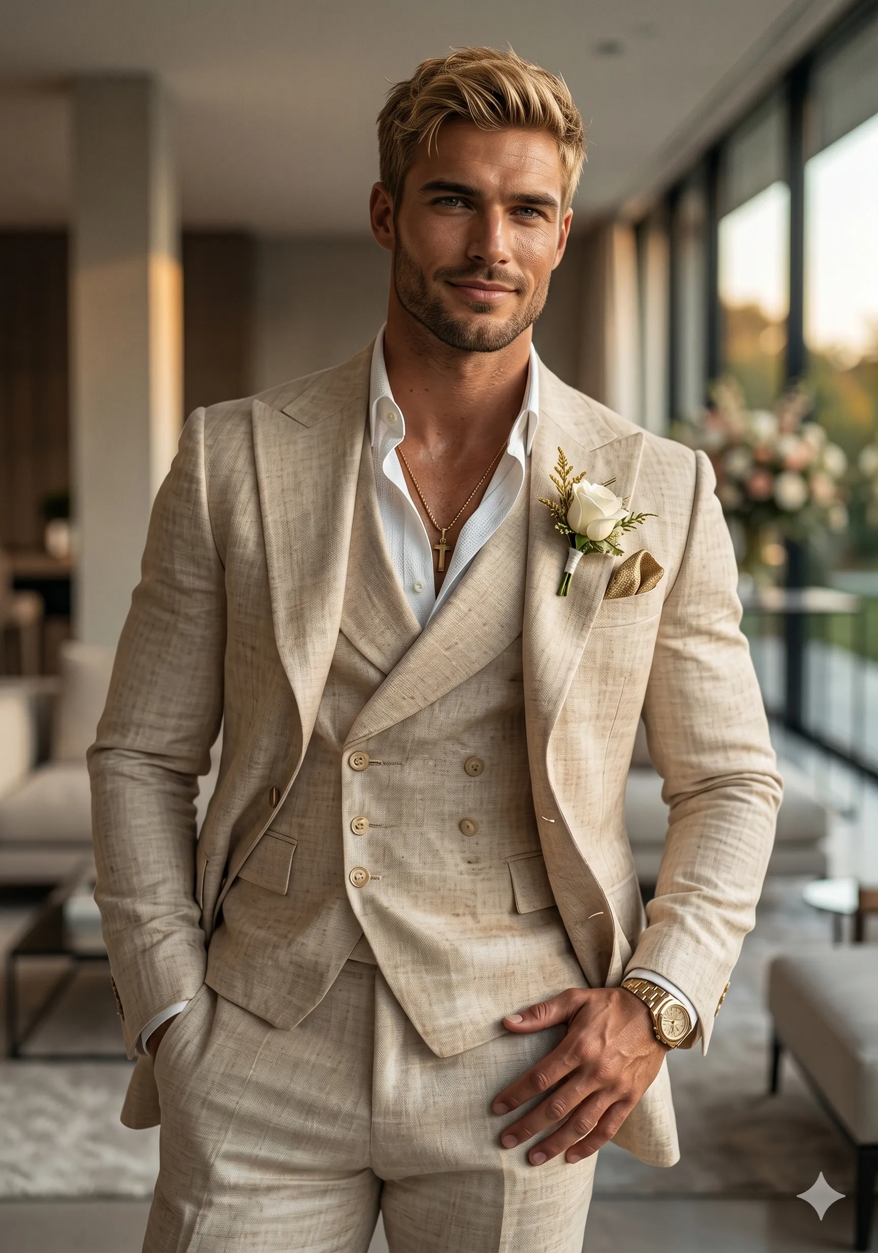 stoer-beige-trouwpak-bamboe-stof-glans-voor-de-eigenwijze-bruidegom-aardetint