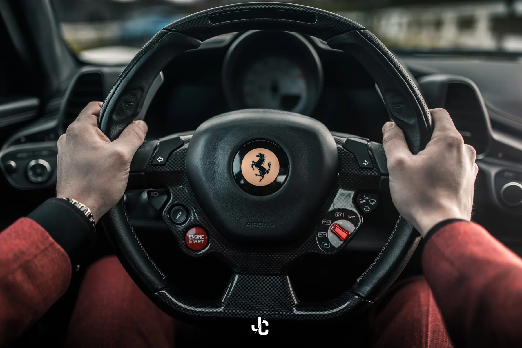 trouwauto zelf rijden Ferrari