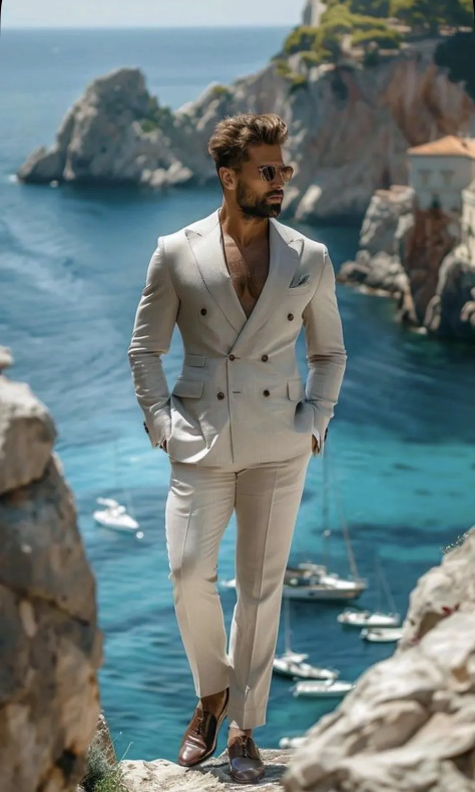 zomers-trouwpak-voor-bruiloft-in-het-buitenland-aan-zee-in-de-lichte-kleur-beige-met-ademend-karakter