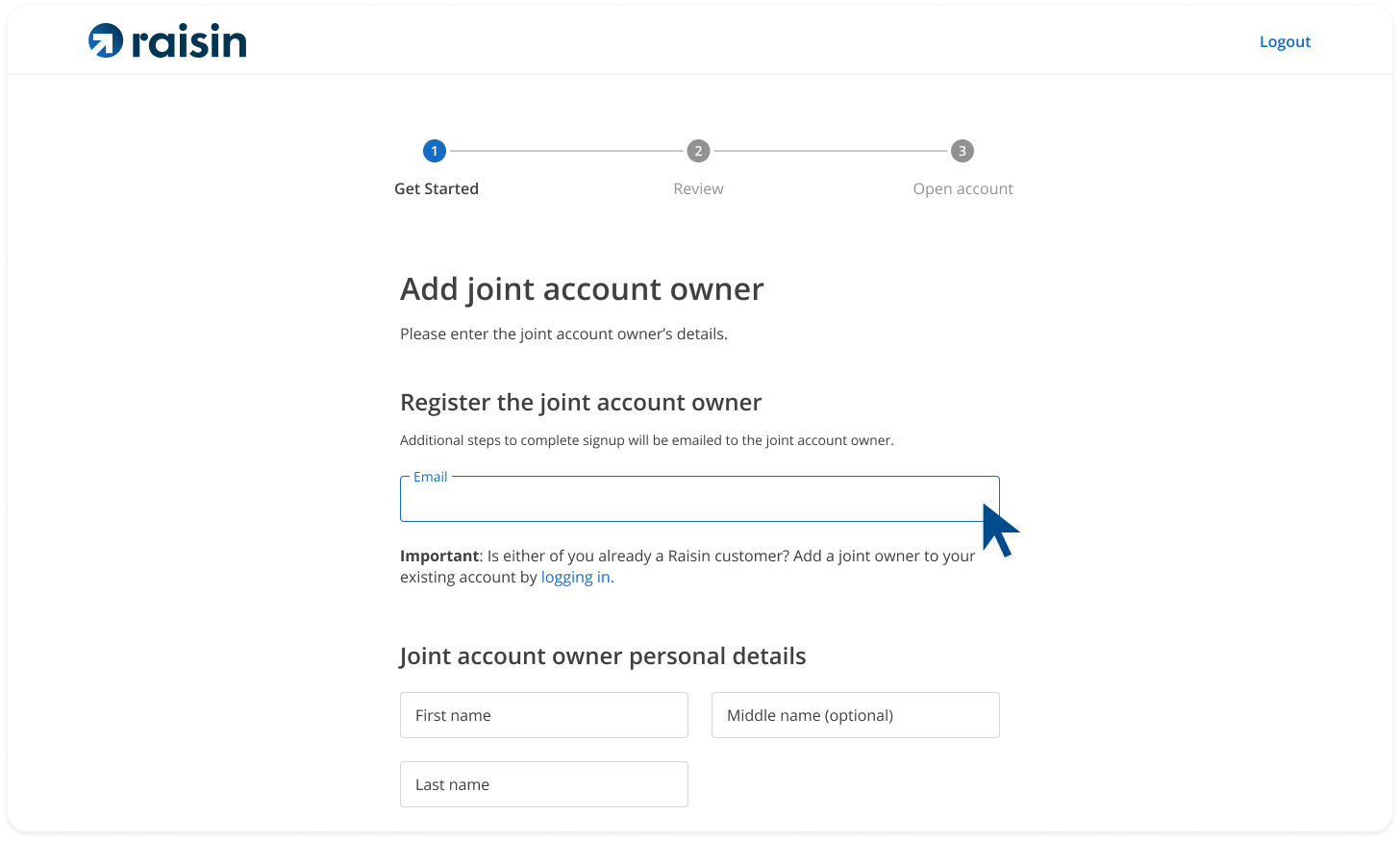 Joint Owner Check How to Open a Joint Account | Raisin