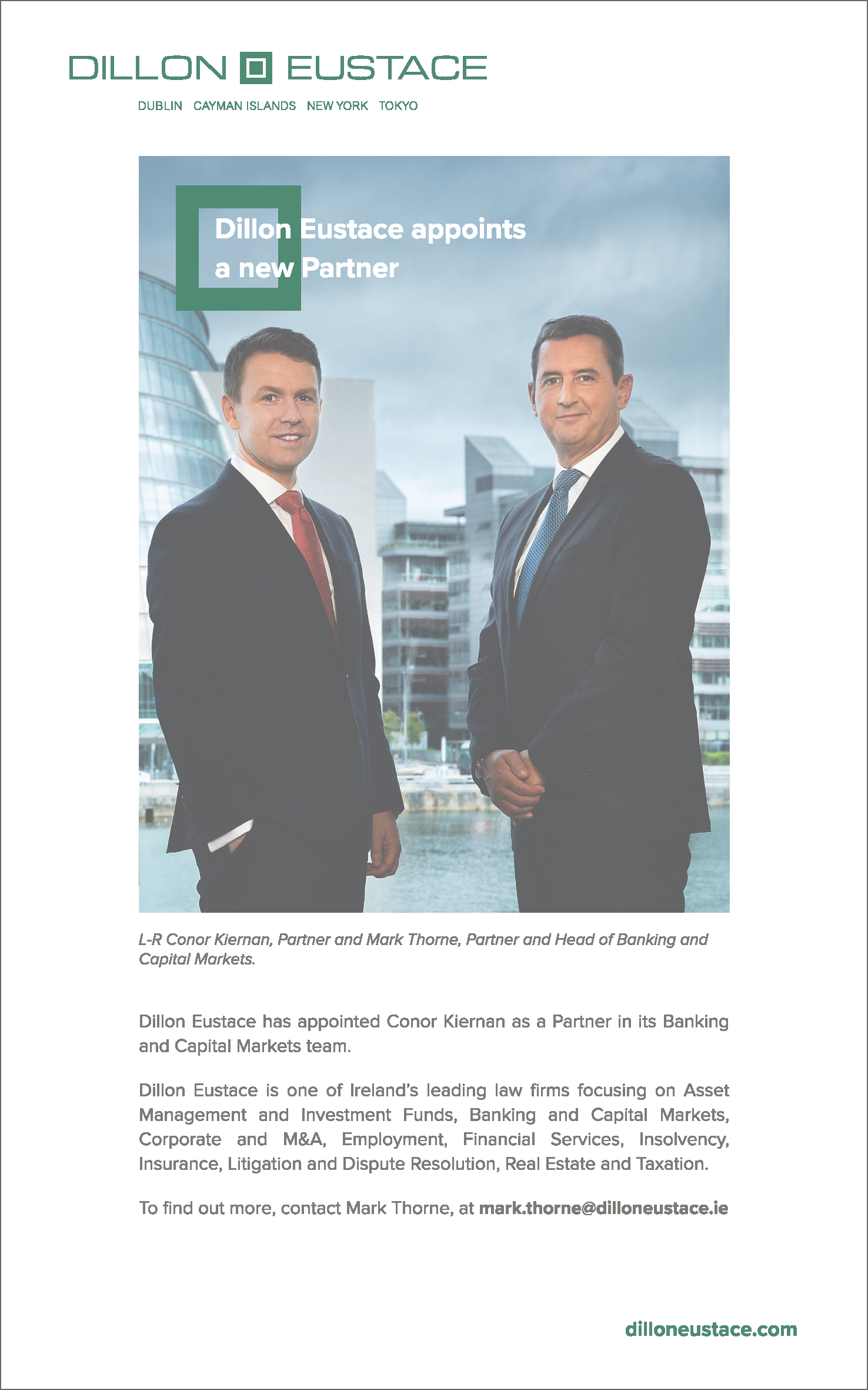 New Partner Announcement 2021 | Commercial Law Firm