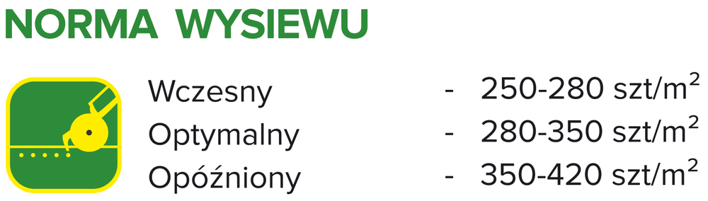 Aurelia F1 - termin i norma siewu
