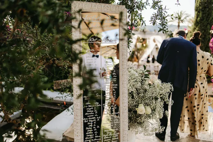 Pierre and Juliana at Atzaro — reception details, Ibiza