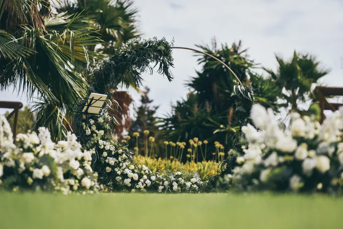 Manon and Alec — getting ready at Villa Can Es, Ibiza