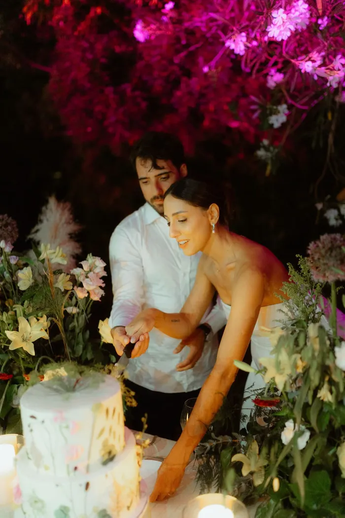 Natacha and Cesar finca wedding — ceremony moments, Ibiza