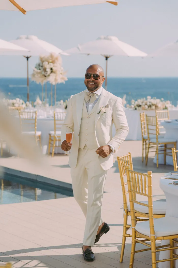 Nicola and Nigel — wedding preparations at rooftop venue, Ibiza