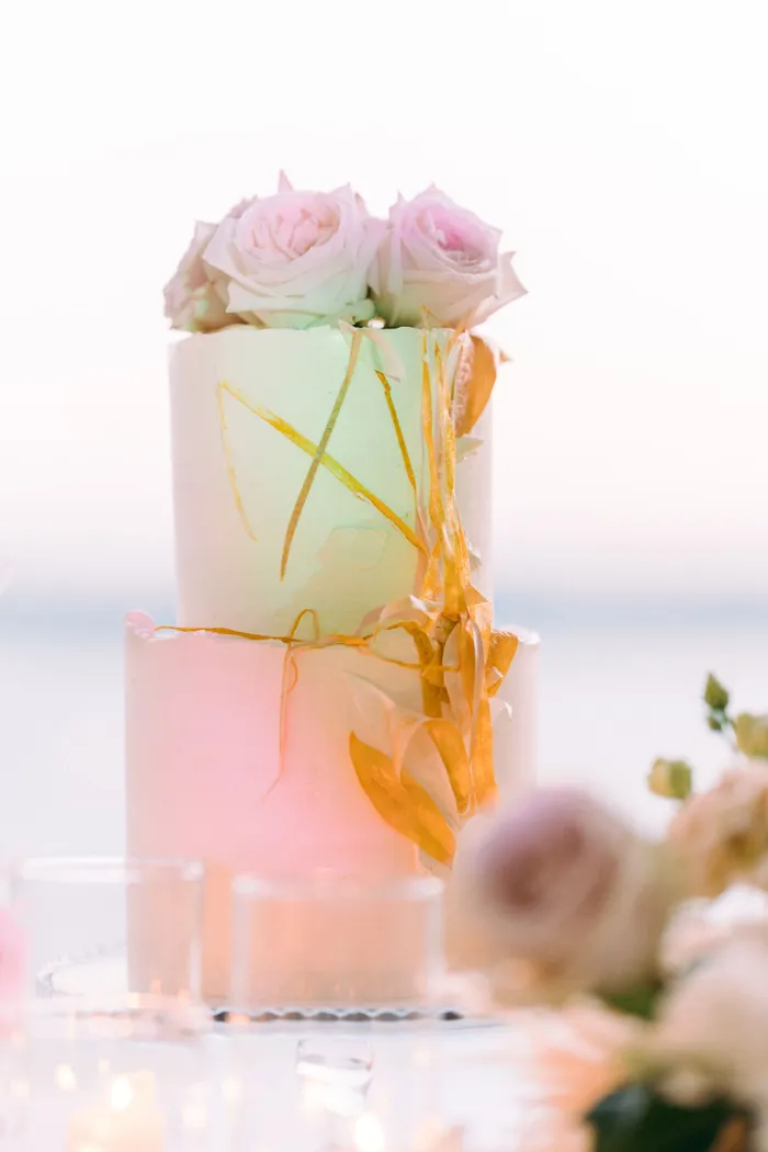 Nicola and Nigel — post-ceremony celebration at rooftop venue, Ibiza
