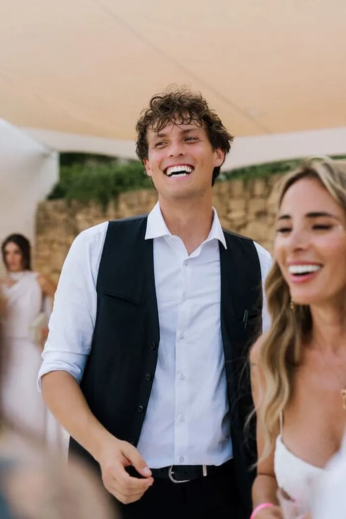 Villa wedding in Ibiza organised by luxury Ibiza wedding planner for high end client with the idea concept of studio 54