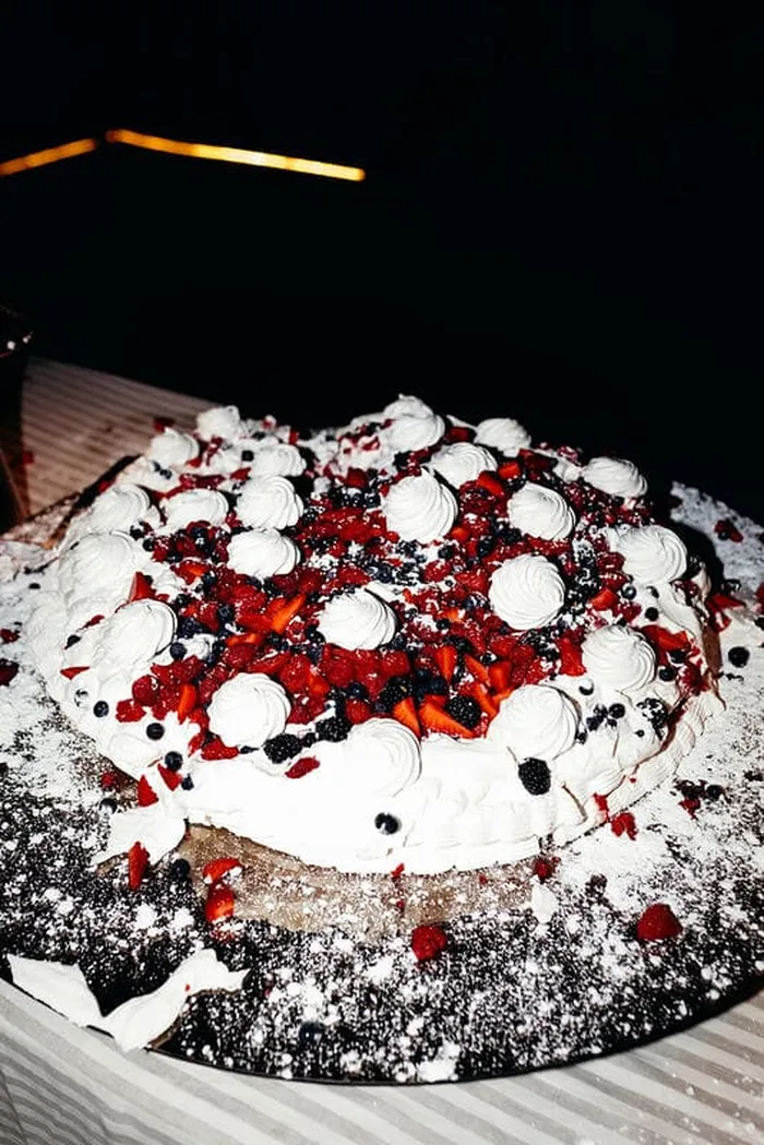 Finca wedding with a long party and cake show organised by Bliss Ibiza Wedding Planner